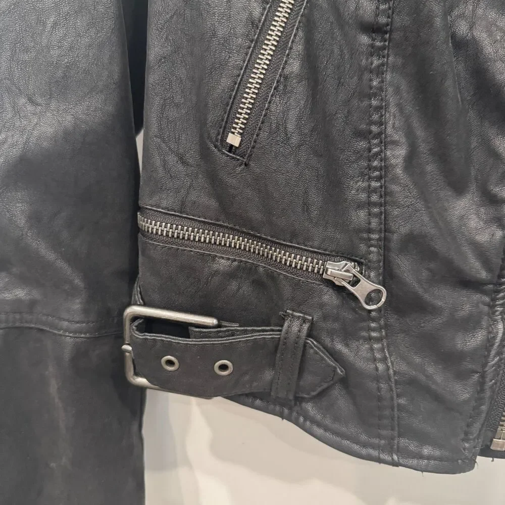We The Free Felix Vegan Leather Moto Motorcycle Jacket XS Biker